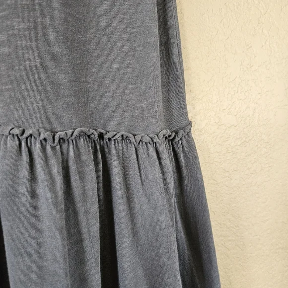Aerie Tiered Maxi Dress, XS | Gray - Picture 5 of 6